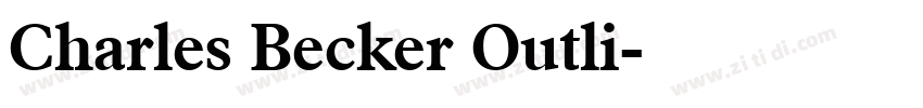 Charles Becker Outli字体转换